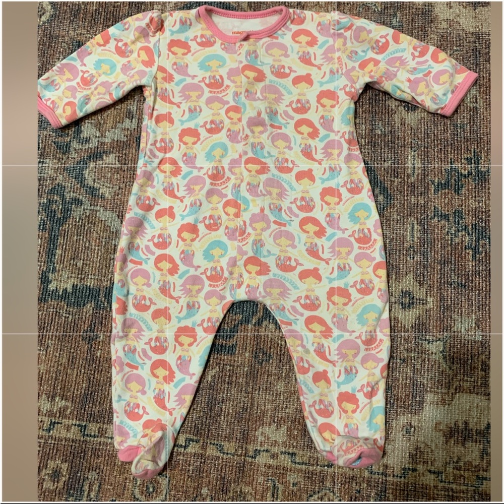 Magnetic Me Mermaid Footie Pajamas 3-6 months